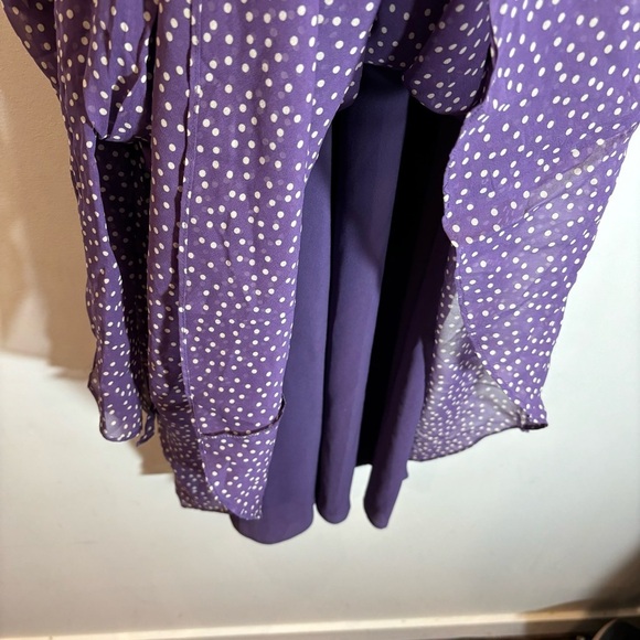 ADRIANNA PAPELL Sz 8 100% Silk Ruched Bodice A-Line Lined Sheath Maxi Dress - Picture 10 of 14